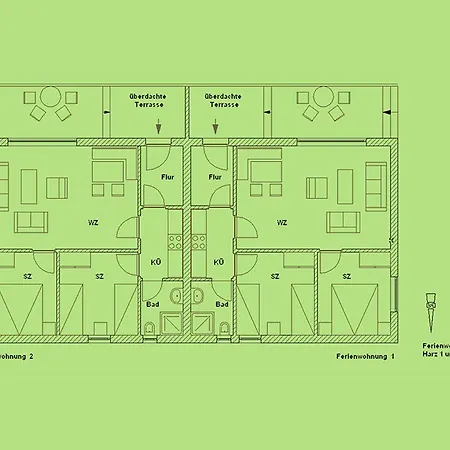 Harzer Feriengarten 度假居 奎德林堡